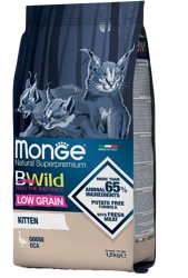 Monge BWild Low Grain Kitten - Oca - 1.5 Kg