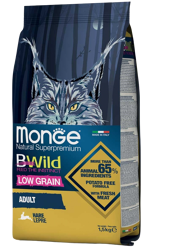 Monge BWild Low Grain Cat - Lepre - 1.5 Kg