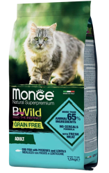 Monge BWild Grain Free Cat - Merluzzo con Patate e Lenticchie - 1.5 Kg