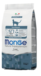 Monge Cat Sterilizzato - Trota - 1.5 Kg