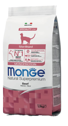 Monge Cat Sterilizzato - Manzo - 1.5 Kg
