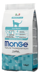 Monge Cat Sterilizzato - Merluzzo - 1.5 Kg