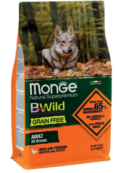 Monge BWild Grain Free Dog Anatra con Patate - All Breeds - 12 Kg