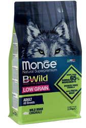 Monge BWild Low Grain Dog Cinghiale - All Breeds - 2.5 Kg