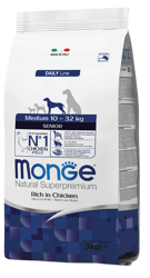 Monge Dog Senior Pollo - Medium - 12 Kg