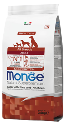Monge Dog Agnello con Riso e Patate - All Breeds - 12 Kg