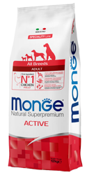 Monge Dog Active Pollo - All Breeds - 12 Kg