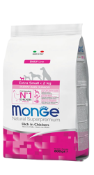 Monge Dog Puppy e Junior Pollo - Extra Small - 800 g