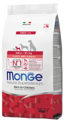 Monge Dog Puppy e Junior Pollo - Mini - 800 g