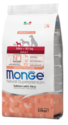 Monge Dog Salmone con Riso e Patate - Mini - 800 g