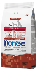 Monge Dog Agnello con Riso e Patate - Mini - 2.5 Kg