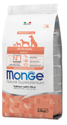 Monge Dog Salmone con Riso - All Breeds - 2.5 Kg