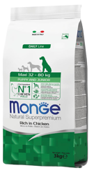 Monge Dog Puppy e Junior Pollo - Maxi - 3 Kg
