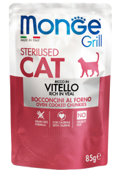 Monge Grill Cat Sterilizzato - Vitello - 85 g