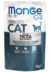 Monge Grill Cat Sterilizzato - Trota - 85 g