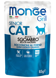 Monge Grill Cat Senior - Sgombro - 85 g