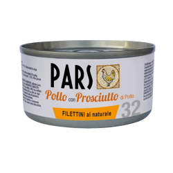 Pars Filettino al Naturale -Pollo con Prosciutto di Pollo-85g