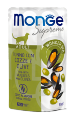 Monge Cat Supreme - Tonno con Cozze e Olive - 80 g