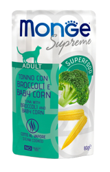 Monge Cat Supreme - Tonno con Broccoli e Mais - 80 g