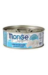 Monge Cat Supreme Sterilizzato - Tonno con Calamari - 80 g