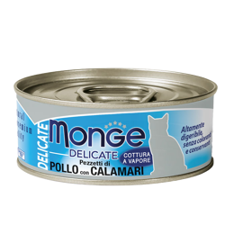 Monge Cat Delicate - Pollo con Calamari - 80 g
