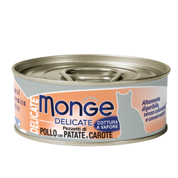Monge Cat Delicate - Pollo con Patate e Carote - 80 g