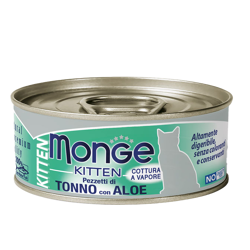 Monge Cat Jelly Pezzetti Kitten - Tonno con Aloe - 80 g