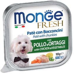 Monge Fresh Dog - Pollo con Verdure - 100 g