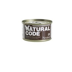 Natural Code Senior 01 Fiocchi di Pollo-85g
