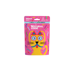 Natural Code Snack con Pollo Ripieno di Latte e Mirtilli - 60 g