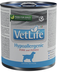 VET LIFE Natural Dog Hypoallergenic-Maiale&Patate-300g