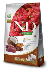 N&D QUINOA Dog Adult Skin&Coat - Medium Max Cervo, Cocco e Curcuma - 7kg