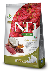 N&D QUINOA Dog Adult Skin&Coat - Medium Maxi Anatra, Cocco e Curcuma - 7kg