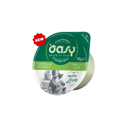 Oasy Wet Cat More Love - Tonno con Vongole - 70g