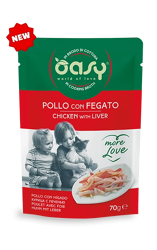 Oasy Wet Cat More Love - Pollo e Fegato - 70g