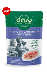 Oasy Wet Cat More Love - Tonno con Gamberetti - 70g