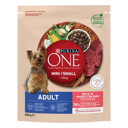 Purina One Adult Mini Manzo e Riso-800g