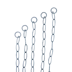 Collare Catena Acciaio Ultraleggero Fatto a Mano Diam. 3 mm-70cm
