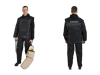 Giacca Magic per Figurante in Nylon-XL-Nera