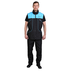 Gappay Gilet/Giubbino Suprima-Nero/Azzurro-XS
