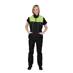 Gappay Gilet/Giubbino Suprima-Nero/Verde Acido-L