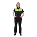 Gappay Gilet/Giubbino Suprima-Nero/Verde Acido-XXL