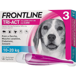 Frontline Tri Act Spot On 3 Pipette - M Da 10kg A 20kg