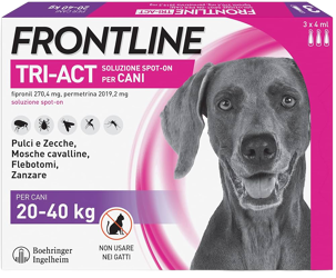 Frontline Tri Act Spot On 3 Pipette - L Da 20kg A 40kg