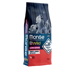 Monge BWild Low Grain Dog Puppy e Junior Cervo - All Breeds - 12 Kg