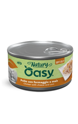 Oasy Wet Dog Natury Soft Jelly - Pollo con Formaggio e Mais - 150 g