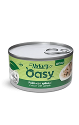 Oasy Wet Cat Natury Soft Jelly - Pollo con Spinaci - 85 g