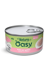 Oasy Wet Cat Natury Soft Jelly, Pollo per Gattini, 150 g