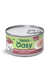 Oasy Wet Cat Natury Soft Jelly - Tonnetto con Gamberone - 85 g
