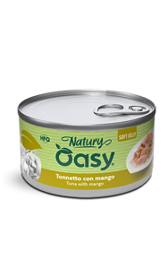 Oasy Wet Cat Natury Soft Jelly, Tonnetto con Mango, 85 g